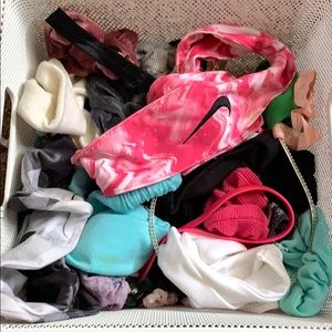 hair ties, scrunchies, and headbands lot